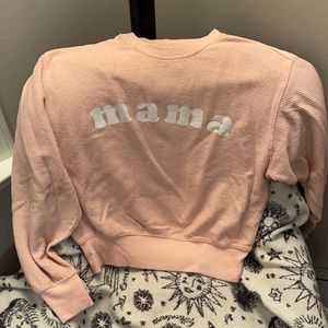 New Mama Corded Lightweight Sweatshirt